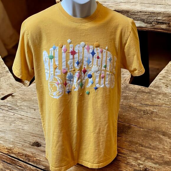 BB Billionaire Boys Club ARCH BURST SS TEE  T-shirt AMBER YELLOW Size Small - Picture 1 of 16